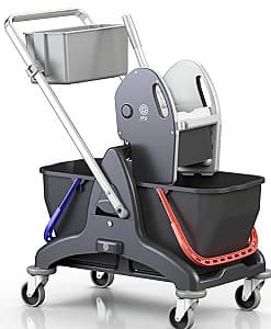 Carucior IPC Euromop Bis Black Trolley 2x15l