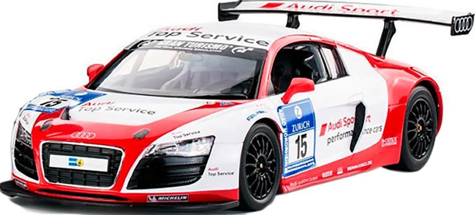 Jucarie teleghidata Rastar 1:14 Audi R8 LMS White/Red
