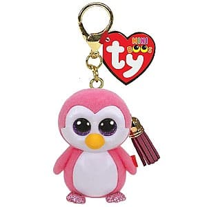 Jucarie de plus Ty Breloc Pinguin roz Glider 10 cm