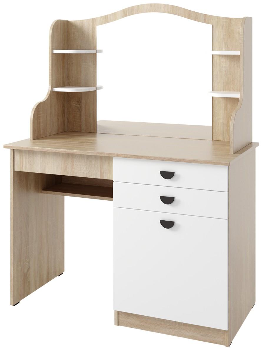 Туалетный столик (трюмо) ML Mobila Рио №13 Дуб Сонома/Белый