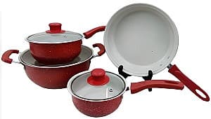 Набор посуды 4Life HotChef Marble Red 7pcs