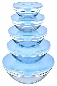 Set de recipiente alimentare Tadar Glass 5pcs