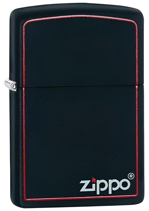 Bricheta Zippo Black W/Zippo Border 218ZB