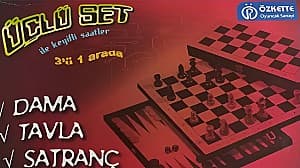 Настольная игра PRC "Шахматы 3 в 1" 231275