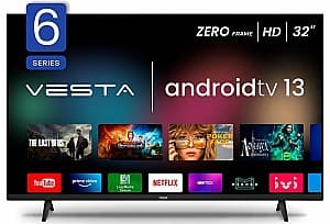 Televizor Vesta LD32L6005, Smart TV, HD, 32 inch (81 cm), 1366x768, DLED, Android TV, Wi-Fi