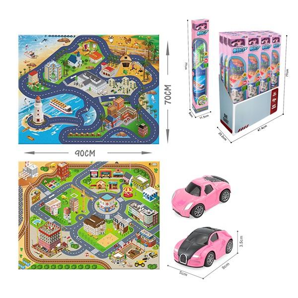 Коврик для детей Essa Toys коврик городок + машинка (асс)