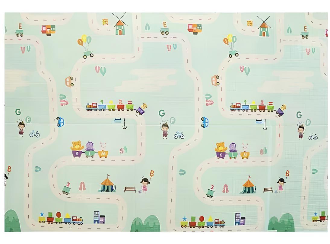 Covoras de joaca copii VLM Road/Panda 150x200 FM-231104