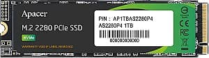 SSD накопитель Apacer AS2280P4 1TB (AP1TBAS2280P4-1)