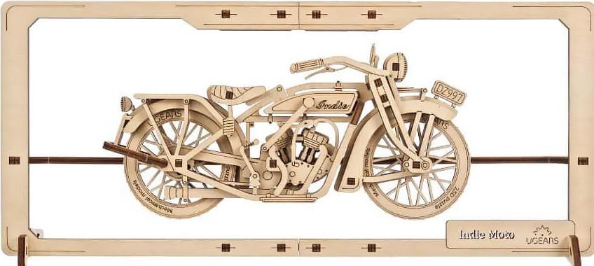 3D Пазл Ugears Мотоцикл в рамке