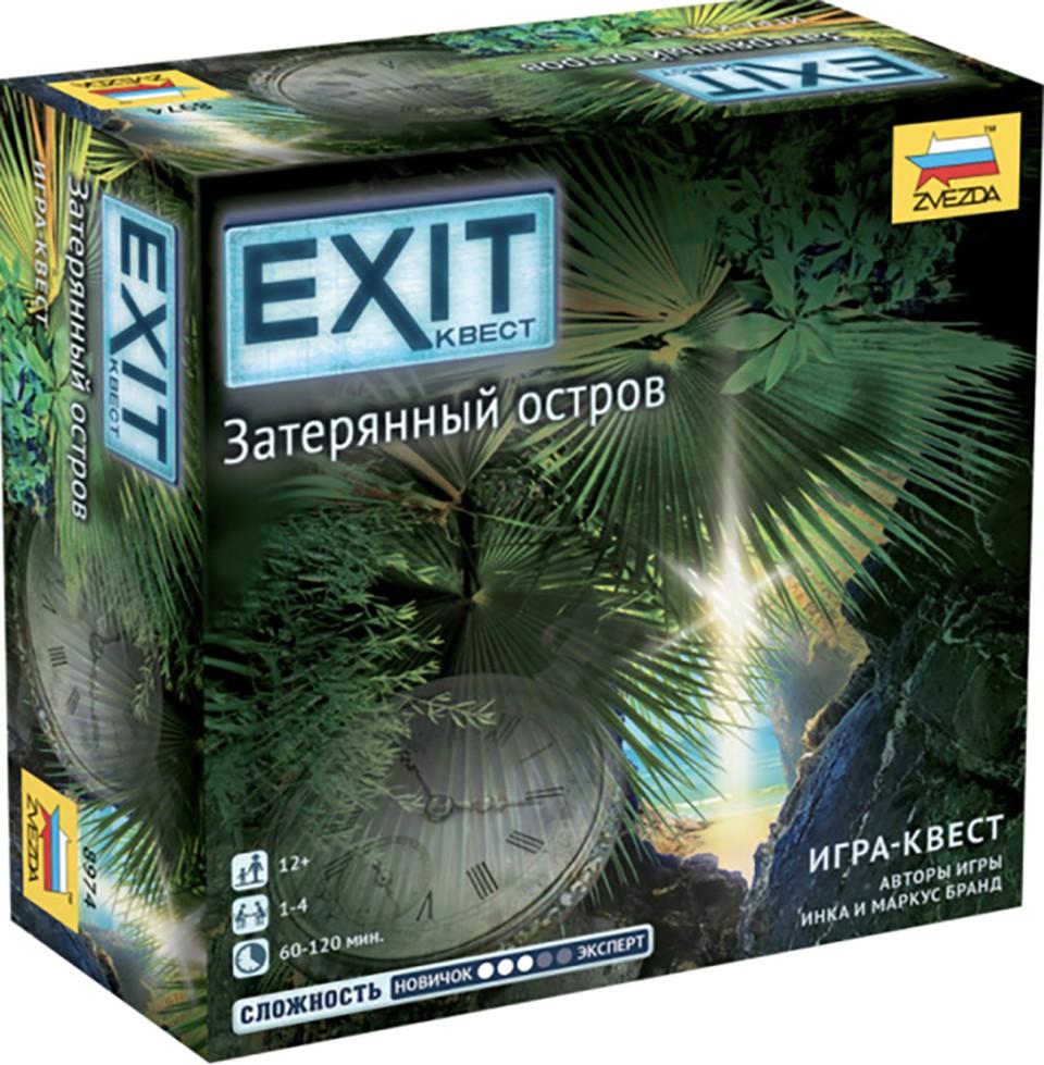 Настольная игра Zvezda EXIT Квест. Затерянный остров 8974