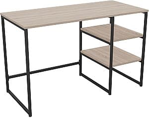 Masa de birou Art Metal Furniture Jet Negru/Sonoma (Bej)