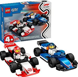 Конструктор LEGO City Гоночные автомобили F1 Williams Racing и Haas F1