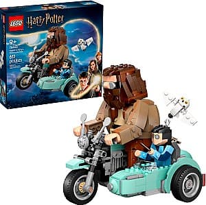 Constructor LEGO Harry Potter Plimbare cu motocicleta lui Hagrid si Harry 76443