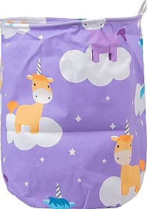 Корзина для игрушек New World Unicorn Violet 558-SNT24