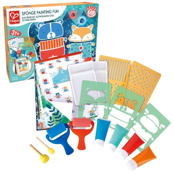 Набор игрушек Hape Веселое рисование губкой