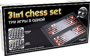 Joc de masa New World Chess set 3in1 9818