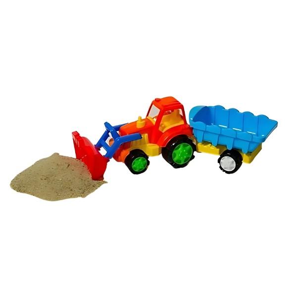 Set de jucării pentru nisip Burak Toys Tractor Combinat Super