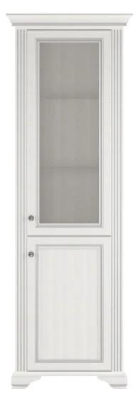 Dulap cu vitrina Yasen White 1D1W Pin Argintiu