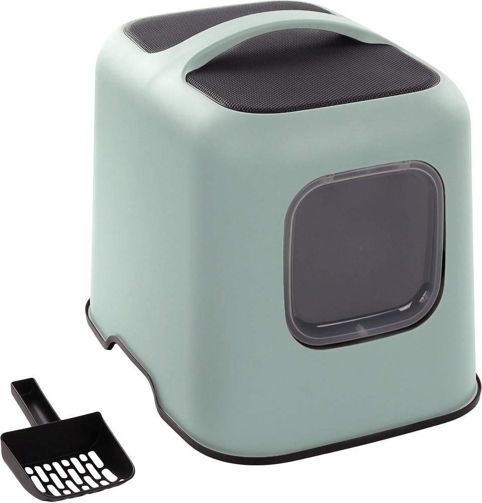 Закрытый туалет для кошек Flamingo Trudy Green