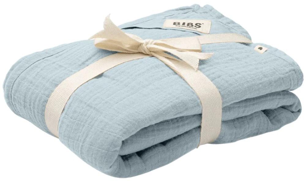 Плед BIBS Swaddle Baby Blue