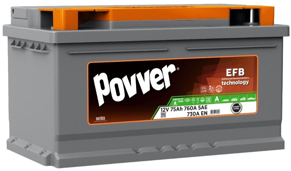 Аккумулятор Mutlu S2 75Ah EFB 315x175x175