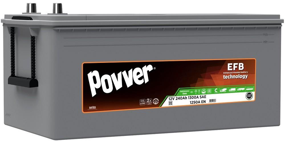 Acumulator auto POVVER 240Ah 1300A EFB (Mutlu) S2