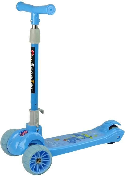Самокат LeanToys Crocodile 3191 Light Blue