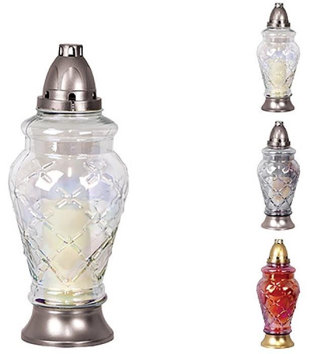 Suport pentru lumanari Zniczplast sidef 3 culori, 55 ore