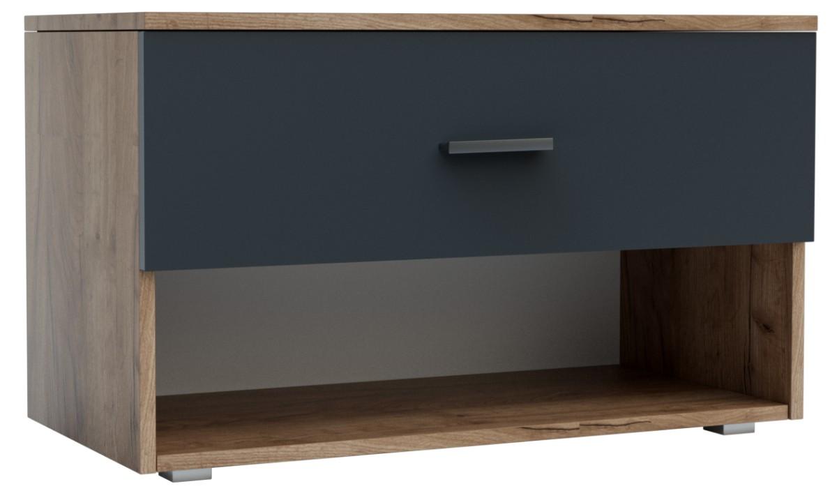 Dulap pentru incaltaminte Confort-NV Urban Stejar Kraft Tabako(Maro)/Gri Grafit