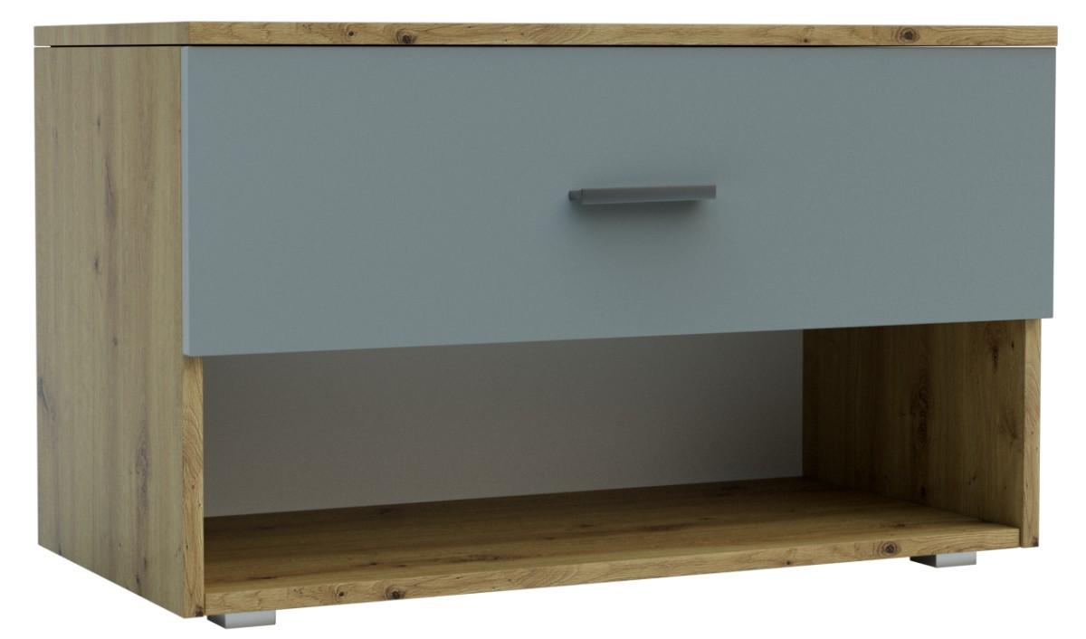 Обувница Confort-NV Урбан Дуб Артизан(Коричневый)/Шиншила Серый