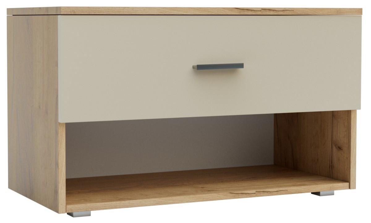 Dulap pentru incaltaminte Confort-NV Urban Stejar Kraft Auriu(Maro)/Satin(Bej)