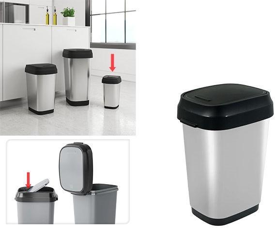 Cos de gunoi KIS cu capac batant 10l