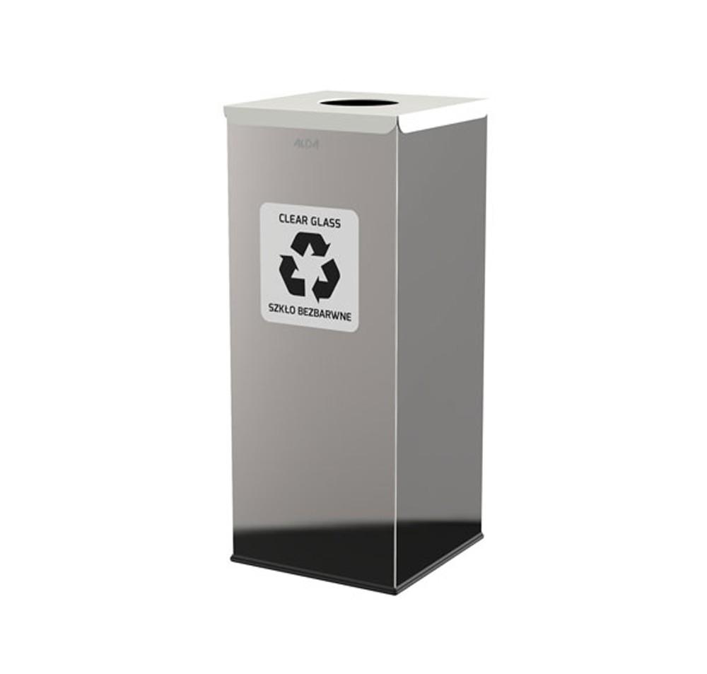 Мусорное ведро Alda Eko Square Prestige Cpc White