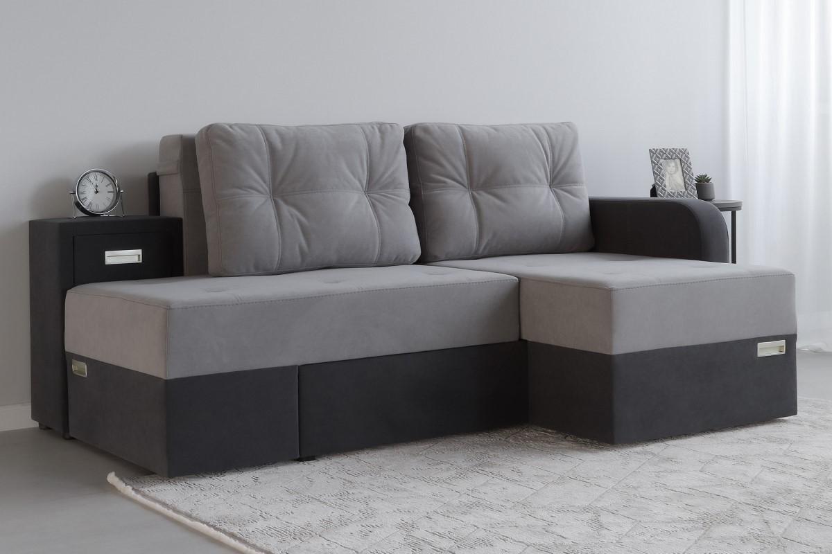 Угловой диван IM Madrid Dream Velvet 202.13 (Светло-Серый) / 202.17 (Темно-Серый)