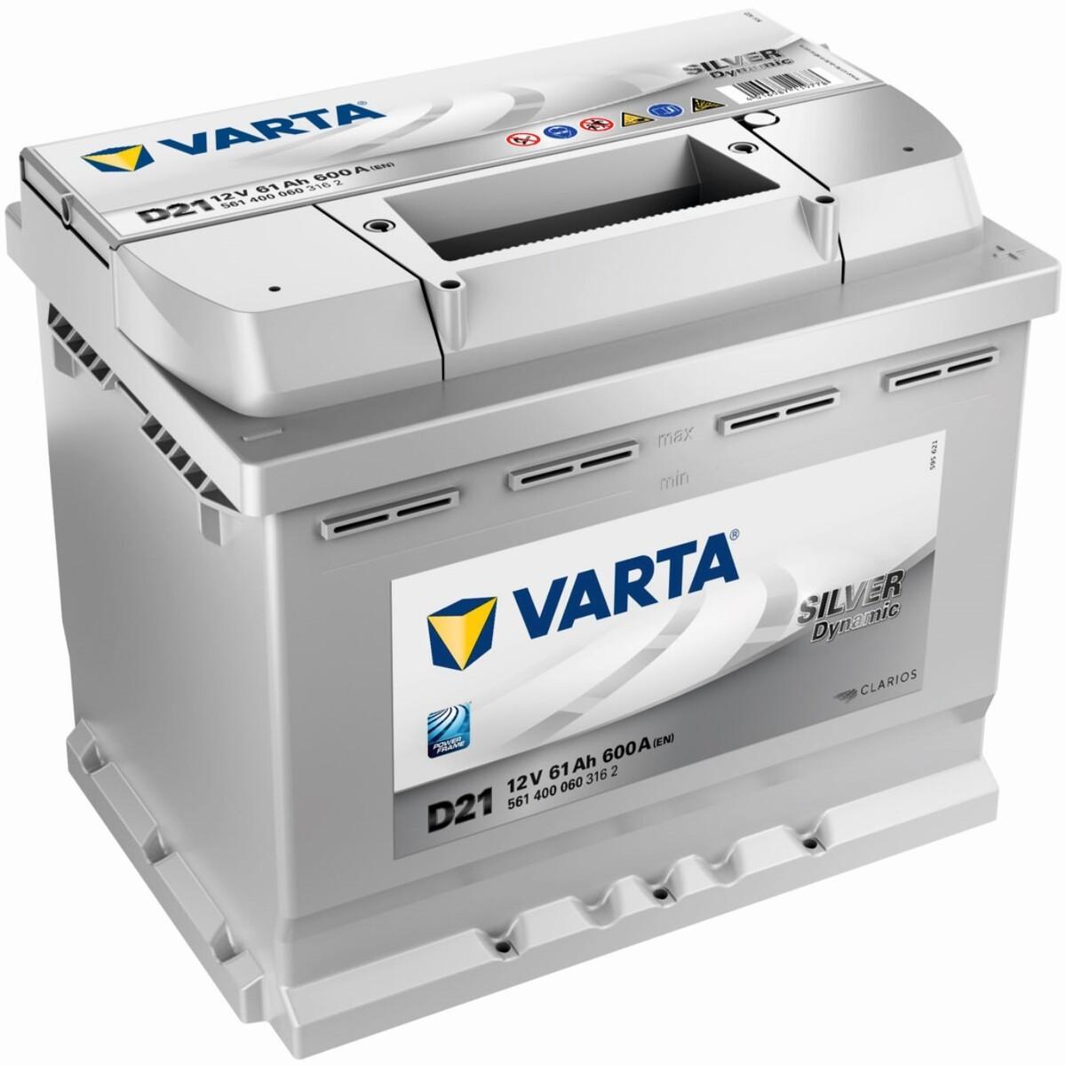 Acumulator auto Varta Silver Dynamic D21 61Ah 600A