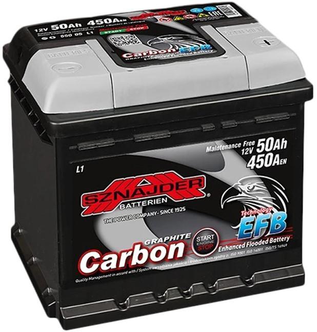 Acumulator auto Sznajder 50 Ah CARBON EFB euro