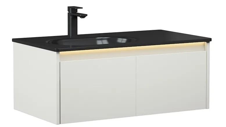 Dulap sub lavoar Orka Lisbon 110 Cashmire (Bej)