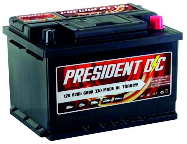 Acumulator auto PRESIDENT 62 AH L2B