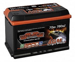 Аккумулятор Snaider SNAIDER 70 Ah SPECIAL AGM-NEW
