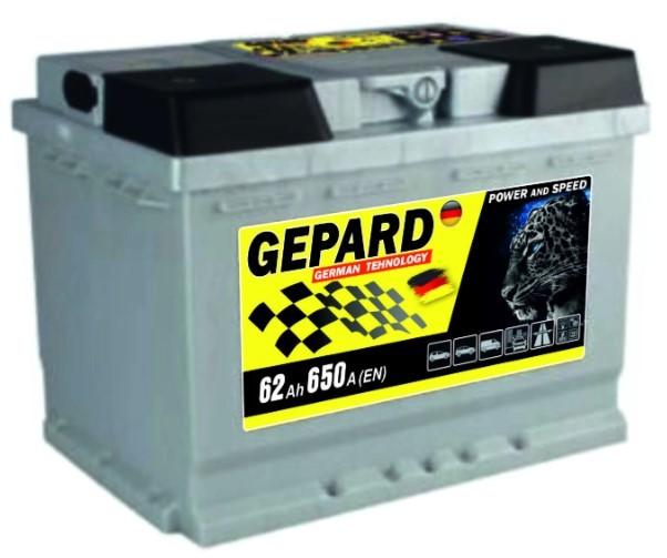 Acumulator auto GEPARD 62Ah 650A