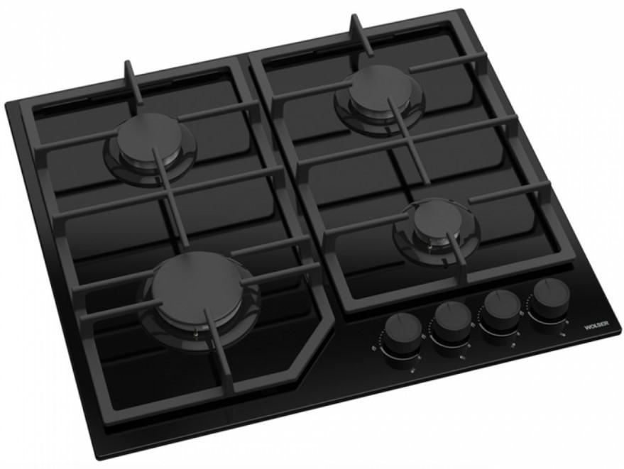 Варочная панель газовая Wolser WL-F 6407 BLACK GL FFD