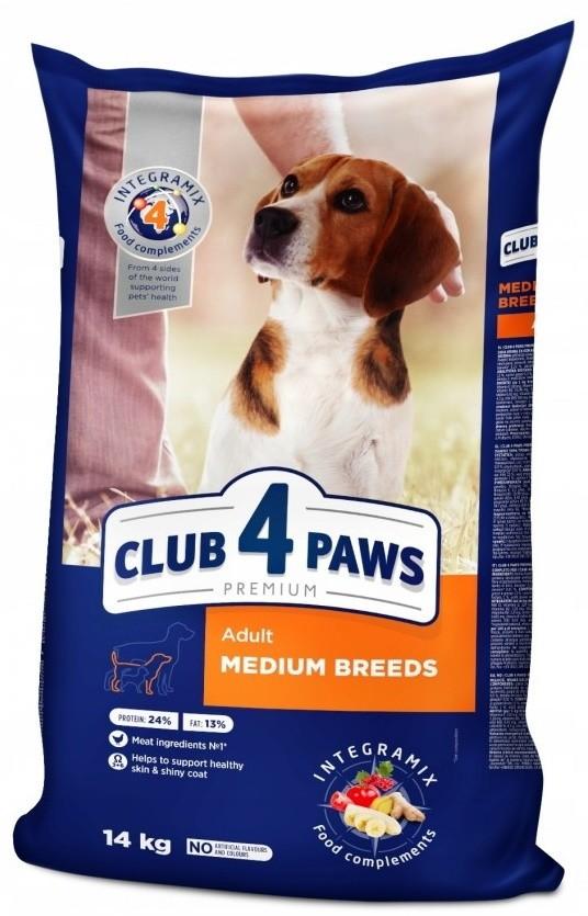 Hrana uscata pentru caini Club4Paws Premium Adult Medium 14kg