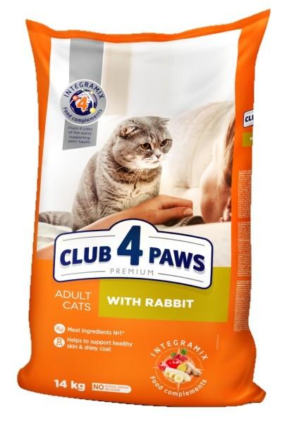 Сухой корм для кошек Club4Paws Adult Cats Rabbit 14kg