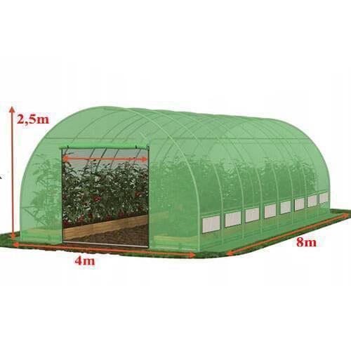 Seră de tip tunel Tehno Ms 8x4x2,5m