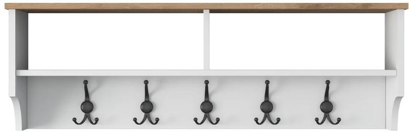 Вешалка Mirage Meble P2 White/Walnut