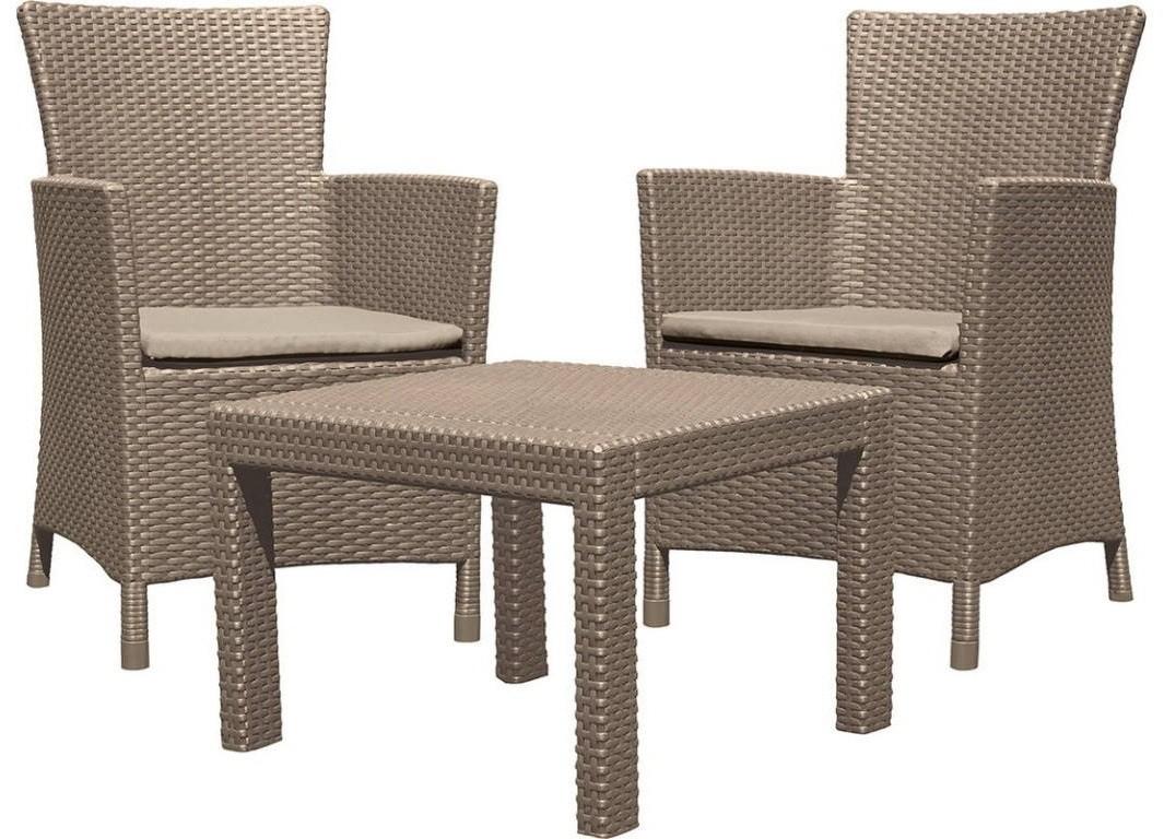 Set mobila de gradina Allibert Rosario Balcony Set Cappuccino