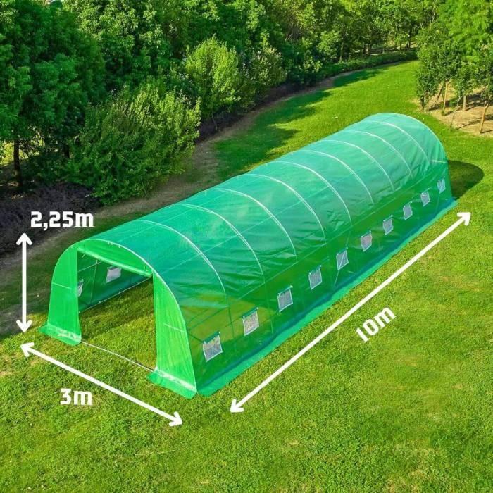 Теплица Tehno Ms 10x3x2,25m / Ø26mm / 2 uși
