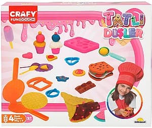 Set de jucarii Crafy Fun Dough Pasta de modelat si accesorii "Brutarie" (S00003493)