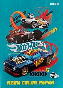 Цветная бумага Kite Hot Wheels NEON HW21-252