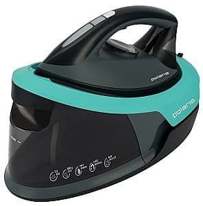 Fier de calcat cu generator de abur Polaris PSS 7700K Black/Turquoise